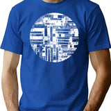 Vhs Drawing T-Shirt for Men & Women, T-Shirts Graphic Tee - Blue