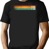 Vhs Vintage T-Shirt for Men & Women, T-Shirts Graphic Tee - Black