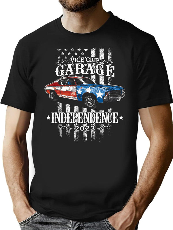 Vice Grip Garage Merch Vice Grip Garage Independence 2023 T-Shirt for Men & Women, T-Shirts Graphic Tee - Black