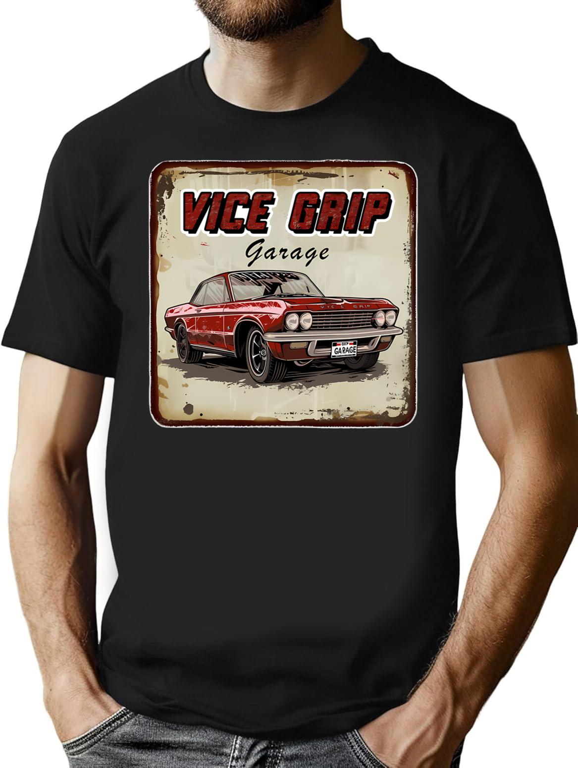Vice Grip Garage T-Shirt for Men & Women, T-Shirts Graphic Tee - Black