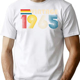 Vintage 1965 60Th Birthday Gift Distressed Design Funny (2) T-Shirt for Men & Women, T-Shirts Graphic Tee - White