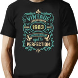 Vintage 1983 Limited Edition Original Parts 39Th Birthday Classic T-Shirt for Men & Women, T-Shirts Graphic Tee - Black