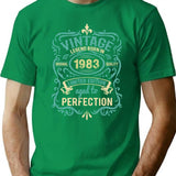 Vintage 1983 Limited Edition Original Parts 39Th Birthday Classic T-Shirt for Men & Women, T-Shirts Graphic Tee - Green