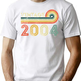 Vintage 2004 18Th Birthday - Born In 2004 T-Shirt for Men & Women, T-Shirts Graphic Tee - White