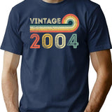 Vintage 2004 18Th Birthday - Born In 2004 T-Shirt for Men & Women, T-Shirts Graphic Tee - Navy