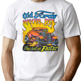 Vintage 70S Old Fords Never Die They Just Go Faster Auto Insurance Quotes T-Shirt for Men & Women, T-Shirts Graphic Tee - White