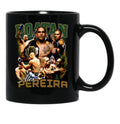 Vintage Alex Pereira Retro 90S Boxer Bootleg Graphic Style Black Coffee Mug, Gift Coffee Mug - Black