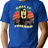 Vintage Anton Chigurh Call It Friendo B Shirts For Mom T Shirt Yarn Gift Pattern Dad Shirt T Shirt Bundle T-Shirt for Men & Women, T-Shirts Graphic Tee - Blue