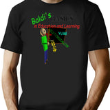 Vintage Baldi'S Basics Logo T-Shirt for Men & Women, T-Shirts Graphic Tee - Black