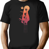 Vintage Bass Guitar Headstock For Bassist T-Shirt for Men & Women, T-Shirts Graphic Tee - Black
