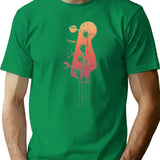 Vintage Bass Guitar Headstock For Bassist T-Shirt for Men & Women, T-Shirts Graphic Tee - Green