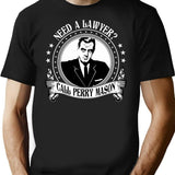 Vintage Black White Detective Portrait T-Shirt for Men & Women, T-Shirts Graphic Tee - Black