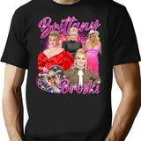 Vintage Brittany Broski T-Shirt for Men & Women, T-Shirts Graphic Tee - Black