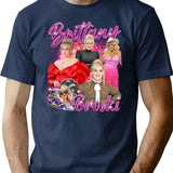 Vintage Brittany Broski T-Shirt for Men & Women, T-Shirts Graphic Tee - Navy