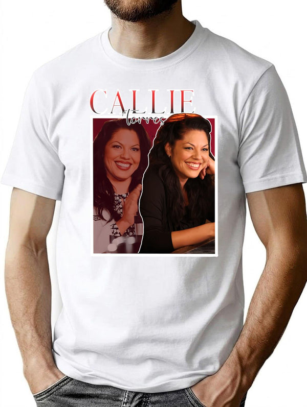 Vintage Callie Torres Design T-Shirt for Men & Women, T-Shirts Graphic Tee - White
