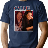 Vintage Callie Torres Design T-Shirt for Men & Women, T-Shirts Graphic Tee - Navy
