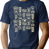 Vintage Camera Tshirt Funny Photographer Photography Shirt T-Shirt for Men & Women, T-Shirts Graphic Tee - Navy
