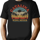 Vintage Catalina Wine Mixer T-Shirt for Men & Women, T-Shirts Graphic Tee - Black