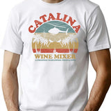 Vintage Catalina Wine Mixer T-Shirt for Men & Women, T-Shirts Graphic Tee - White