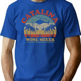 Vintage Catalina Wine Mixer T-Shirt for Men & Women, T-Shirts Graphic Tee - Blue