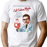 Vintage Cell Culture Media Ad T-Shirt for Men & Women, T-Shirts Graphic Tee - White