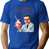 Vintage Cell Culture Media Ad T-Shirt for Men & Women, T-Shirts Graphic Tee - Blue