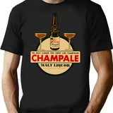 Vintage Champale Remix T-Shirt for Men & Women, T-Shirts Graphic Tee - Black
