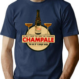 Vintage Champale Remix T-Shirt for Men & Women, T-Shirts Graphic Tee - Navy