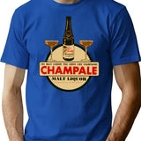 Vintage Champale Remix T-Shirt for Men & Women, T-Shirts Graphic Tee - Blue