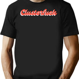 Vintage Clusterfuck T-Shirt for Men & Women, T-Shirts Graphic Tee - Black