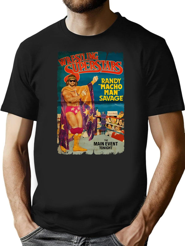 Vintage Comedy Retro Classic Actor 80S 90S Sport Wrestlers Wrestling 133 T-Shirt for Men & Women, T-Shirts Graphic Tee - Black
