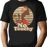 Vintage Distreesed New Gr.Kuzco Llama No Touchy T-Shirt for Men & Women, T-Shirts Graphic Tee - Black