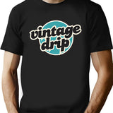 Vintage Drip. T-Shirt for Men & Women, T-Shirts Graphic Tee - Black