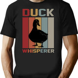 Vintage Duck Whisperer - Retro Duck Water Bird - Funny Duck Quote For A Duck Lover T-Shirt for Men & Women, T-Shirts Graphic Tee - Black