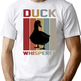 Vintage Duck Whisperer - Retro Duck Water Bird - Funny Duck Quote For A Duck Lover T-Shirt for Men & Women, T-Shirts Graphic Tee - White