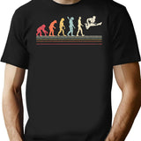 Vintage Evolution Of Man Guitar Player Funny Guitarist T-Shirt for Men & Women, T-Shirts Graphic Tee - Black