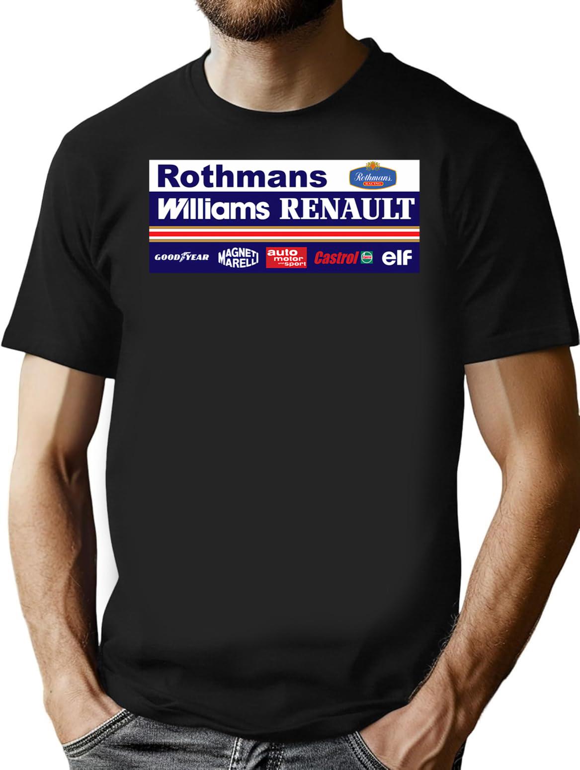 Vintage F1 T-Shirt for Men & Women, T-Shirts Graphic Tee - Black