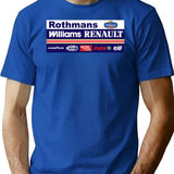 Vintage F1 T-Shirt for Men & Women, T-Shirts Graphic Tee - Blue