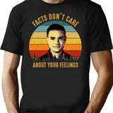 Vintage Facts Don'T Care About Your Feelings Ben Shapiro'S Gift T-Shirt for Men & Women, T-Shirts Graphic Tee - Black