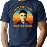 Vintage Facts Don'T Care About Your Feelings Ben Shapiro'S Gift T-Shirt for Men & Women, T-Shirts Graphic Tee - Navy