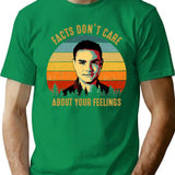 Vintage Facts Don'T Care About Your Feelings Ben Shapiro'S Gift T-Shirt for Men & Women, T-Shirts Graphic Tee - Green