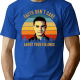 Vintage Facts Don'T Care About Your Feelings Ben Shapiro'S Gift T-Shirt for Men & Women, T-Shirts Graphic Tee - Blue