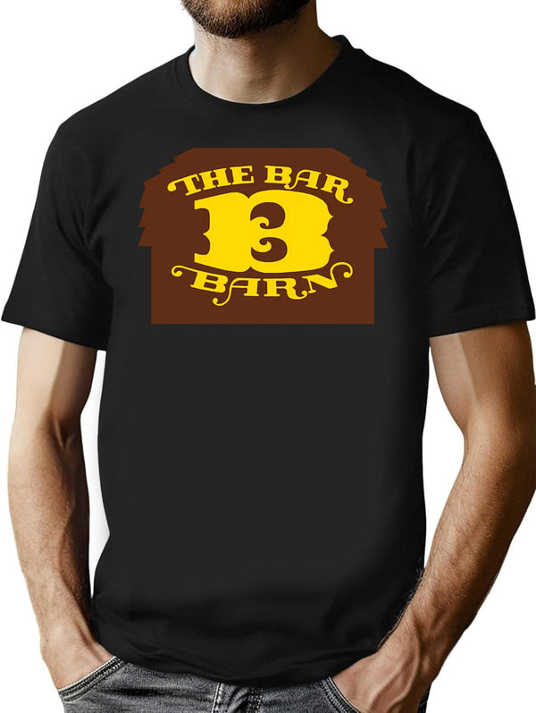 Vintage Faded Bar B Barn T-Shirt for Men & Women, T-Shirts Graphic Tee - Black