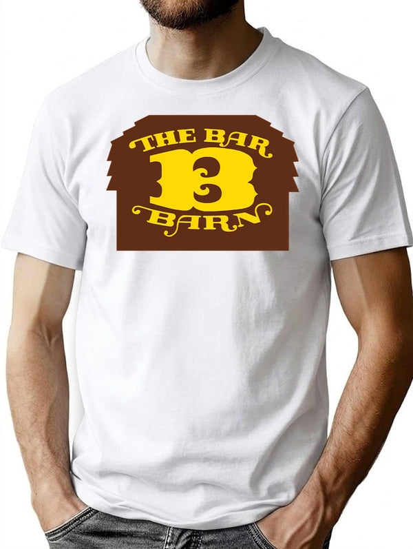 Vintage Faded Bar B Barn T-Shirt for Men & Women, T-Shirts Graphic Tee - White