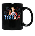 Vintage Funny Joe Dirt Merica Black Coffee Mug - Black