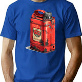 Vintage Gas Can T-Shirt for Men & Women, T-Shirts Graphic Tee - Blue