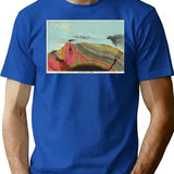 Vintage Geology And Meteorology Diagram (1893) T-Shirt for Men & Women, T-Shirts Graphic Tee - Blue