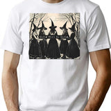 Vintage Girls Will Be Girls Witch T-Shirt for Men & Women, T-Shirts Graphic Tee - White