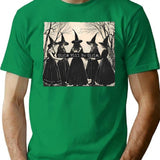 Vintage Girls Will Be Girls Witch T-Shirt for Men & Women, T-Shirts Graphic Tee - Green