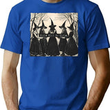 Vintage Girls Will Be Girls Witch T-Shirt for Men & Women, T-Shirts Graphic Tee - Blue